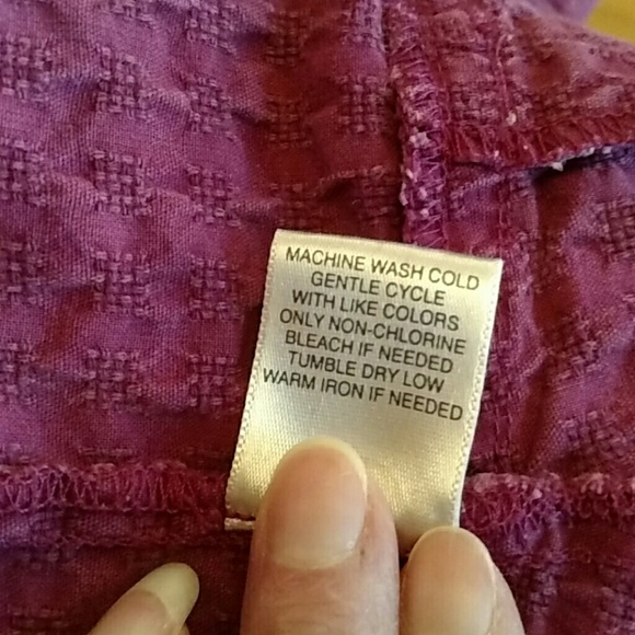 Fuchsia/wine colored blazer. Christopher & Banks - Picture 6 of 6